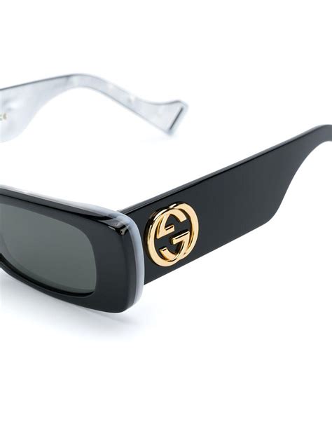 gucci double g rectangular sunglasses